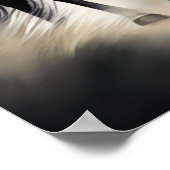 Waterverf Schilderij van Paard Poster (Hoek)