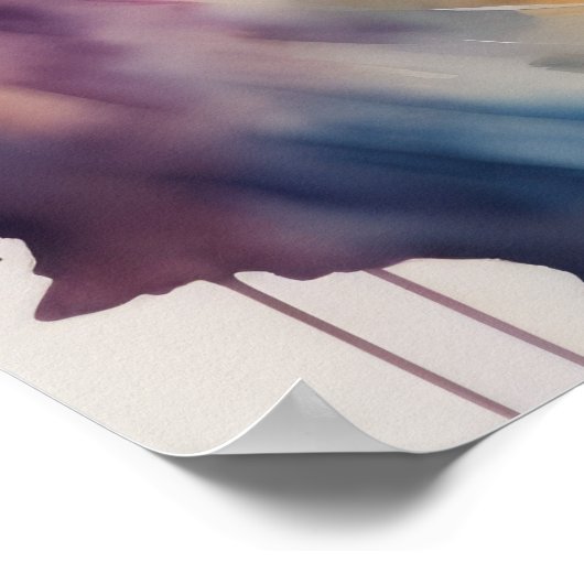 Waterverf Schilderij van Paard Poster (Hoek)