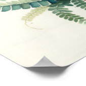 Waterverf Schilderij van Potted Fern Poster (Hoek)