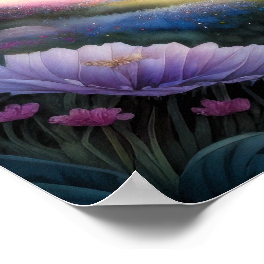 Waterverf Schilderij van Storybook Castle Poster (Hoek)