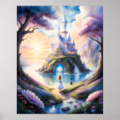 Waterverf Schilderij van Storybook Castle Poster (Voorkant)