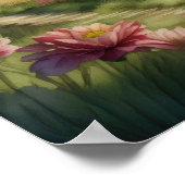 Waterverf Schilderij van Storybook Middeleeuws Kas Poster (Hoek)