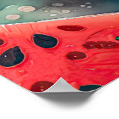 Waterverf Schilderij van Watermeloen II Poster (Hoek)