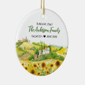 Waterverf Schilderij van Zonnebloemen in Toscane Keramisch Ornament (Rechts)