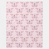 Waterverf Schilderij Vlinder 2a Fleece Deken (Voorkant)