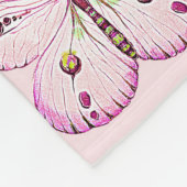 Waterverf Schilderij Vlinder 2a Fleece Deken (Hoek)