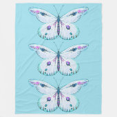 Waterverf schilderij Vlinder 3 Fleece Deken (Voorkant)