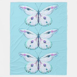 Waterverf schilderij Vlinder 3 Fleece Deken