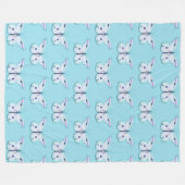 Waterverf Schilderij Vlinder 3a Fleece Deken (Voorkant (Horizontaal))