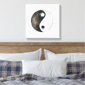 waterverf schilderij yin yang symbool art canvas afdruk (Insitu (Slaapkamer))