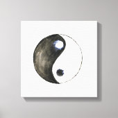 waterverf schilderij yin yang symbool art canvas afdruk (Voorkant)