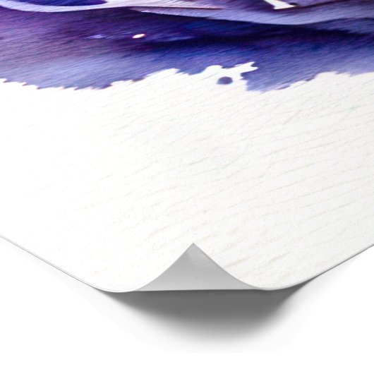 Waterverf schilderij Zee schildpad Poster (Hoek)