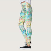 Waterverf schilderijen voor Collectie van kalkoene Leggings (Links)