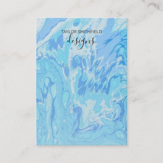 Waterverf schilderpatroon waarmee Kaart voor beeld Visitekaartje (Voorkant)