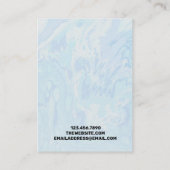 Waterverf schilderpatroon waarmee Kaart voor beeld Visitekaartje (Achterkant)