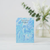 Waterverf schilderpatroon waarmee Kaart voor beeld Visitekaartje (Staand voorkant)