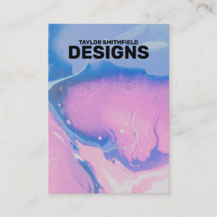 Waterverf schilderpatroon waarmee Kaart voor beeld Visitekaartje