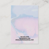 Waterverf schilderpatroon waarmee Kaart voor beeld Visitekaartje (Achterkant)