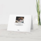 Waterverf schilderpup +"Elke keer dat ik een hond Kaart (Achterkant)