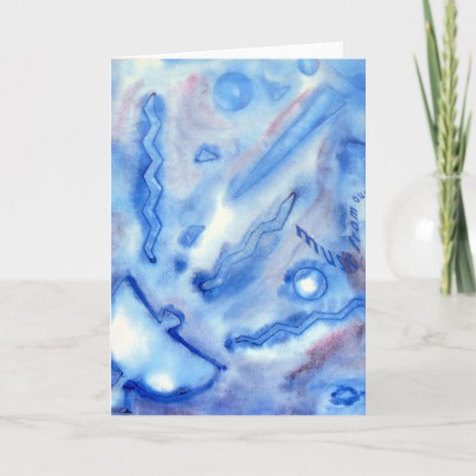 Waterverf-schildersatelliet Kaart (Voorkant)