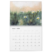 Waterverf schildert muurkalender kalender (Mar 2025)