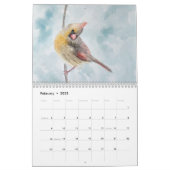 Waterverf schildert muurkalender kalender (Feb 2025)