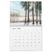 Waterverf schildert muurkalender kalender (Jan 2025)
