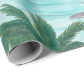 Waterverf schildert naadloos patroon met hawaï cadeaupapier (Rol Hoek)