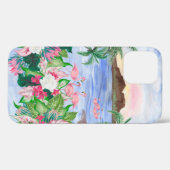 Waterverf schildert naadloos patroon met hawaï Case-Mate iPhone case (Achterkant (horizontaal))