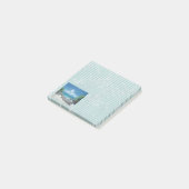 Waterverf schildert post-it merkt Okinawa Shore op Post-it® Notes (Schuin)