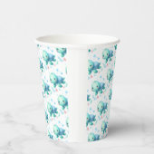 Waterverf schildpad baby shower papieren bekers (Rechts)