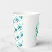 Waterverf schildpad baby shower papieren bekers (Rechts)