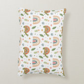  Waterverf schildpad en regenboogpatroon Accent Kussen (Achterkant (Verticaal))