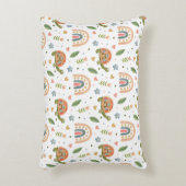  Waterverf schildpad en regenboogpatroon Accent Kussen (Voorkant(Verticaal))