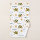  Waterverf schildpad en regenboogpatroon Bad Handdoek (Handdoek)