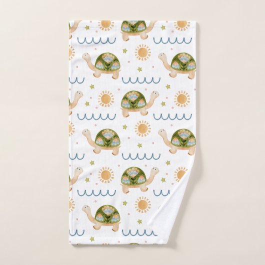  Waterverf schildpad en regenboogpatroon Bad Handdoek (Handdoek)