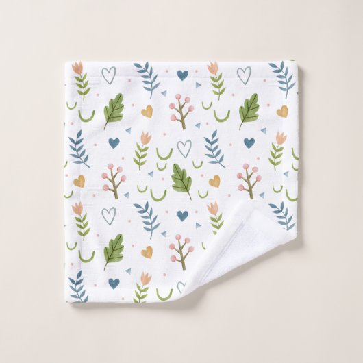 Waterverf schildpad en regenboogpatroon Bad Handdoek (Wasdoekje)