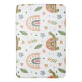 Waterverf schildpad en regenboogpatroon Badmat (Voorkant Verticaal)