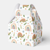 Waterverf schildpad en regenboogpatroon Bedankdoosjes (Achterkant)