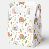 Waterverf schildpad en regenboogpatroon Bedankdoosjes (Geopend)