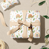 Waterverf schildpad en regenboogpatroon Cadeaupapier