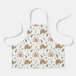  Waterverf schildpad en regenboogpatroon Schort