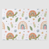  Waterverf schildpad en regenboogpatroon Tissuepapier (Voorkant)