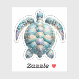 Waterverf Schildpad Oceaan Sticker