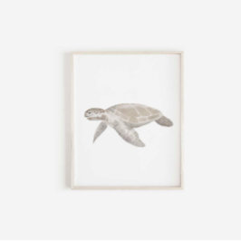 Waterverf schildpad print