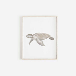 Waterverf schildpad print