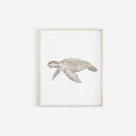 Waterverf schildpad print