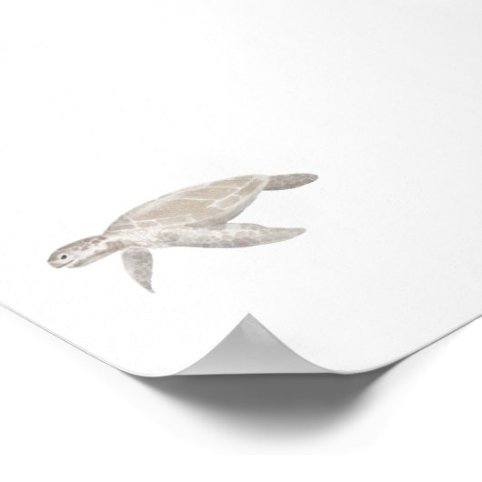 Waterverf schildpad print (Hoek)