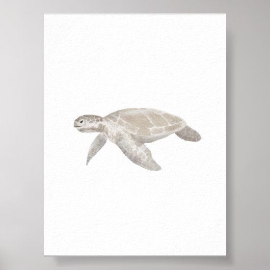 Waterverf schildpad print (Voorkant)
