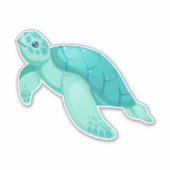 waterverf schildpad sticker (Voorkant)